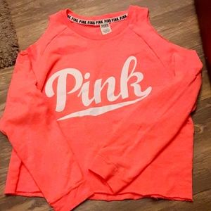 PINK Victoria's Secret cold shoulder top
